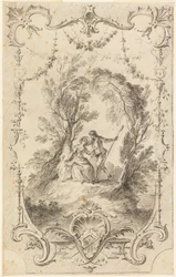 De herder van Eagar (voorbereidende tekening voor plaat 247 in L