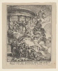 Allegorie van de huwelijken gesloten door de stad Parijs bij de geboorte van de hertog van Bourgondië