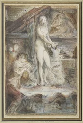 Allegorie op de dood van Voltaire