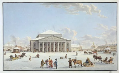 Uitzicht op het Bolsjoj Theater in Sint-Petersburg