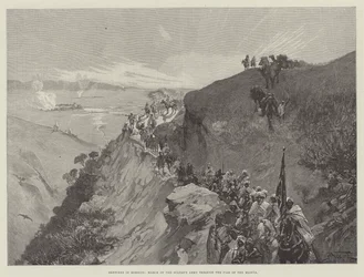 Schetsen in Marokko, Mars van het Leger van de Sultan door de Pas van de Mlouia