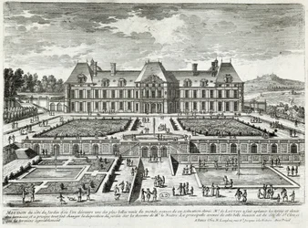 Uitzicht op het kasteel van Meudon