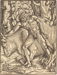 Hercules die het Vee van Geryon Meeneemt