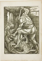 De werken van Hercules: Cerberus uit de onderwereld halen