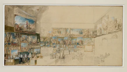 Gezicht op de Salon van 1765 ...