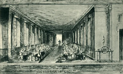 Spinzaal, ca. 1776, 1943