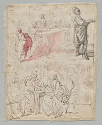 Theaterscène (recto)