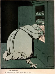 Cartoon in het Franse politieke humor dagboek 