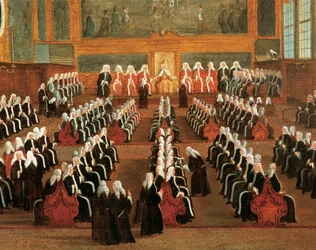 Raad van Pregadi in het Dogepaleis (detail)