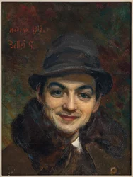Portret van de beeldhouwer Zelindo Bonacini