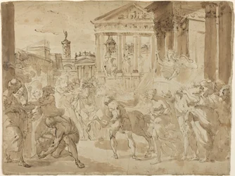Een Triomfantelijke Processie in het Oude Rome