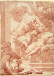 Odysseus voor Circe, Mercurius achter