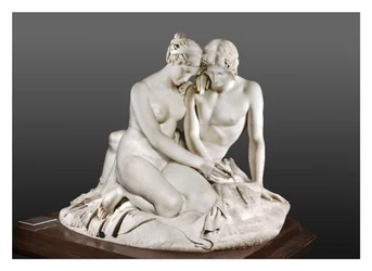 Angelica en Medoro snijden hun namen in een boom