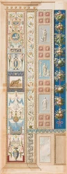 Pilaster Loggia II (Verzierung, in deren mittlerem Felde ein gesatteltes Pferd)