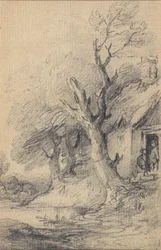 Cottage en bomen