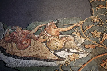 Mozaïek met de straf van Lycurgue