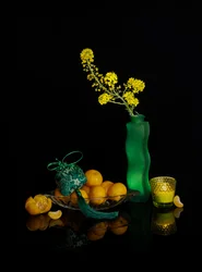 Levendig stilleven met citrusvruchten