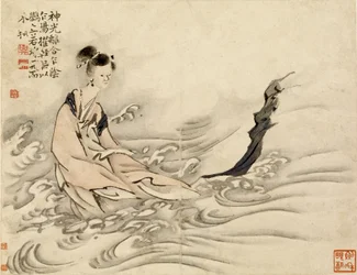 Godin van de Luo-rivier