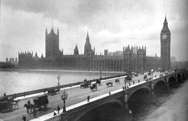 Houses of Parliament en Westminster Bridge, 1919