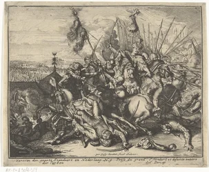 Nederlaag van het Ottomaanse leger tijdens het Beleg van Wenen Korte beschryvinghe, en de aen-wysinghe der plaetsen in desen boeck, met hunnen teghen woordighen standt, pertinentelijk uyt-ghebeldt, in Oostenryck