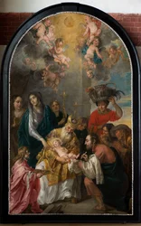 Parochiekerk Sint-Andries. Interieur. Schilderij. Besnijdenis.