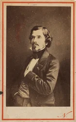 Portret van Eugène Delacroix 1798-1863, 1858