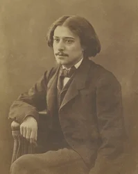 Portret van de auteur Alphonse Daudet 1840-1897