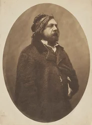 Portret van de dichter Théophile Gautier