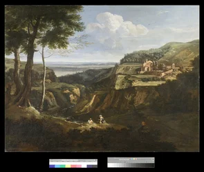 Uitzicht op het Camaldoli-klooster bij Frascati