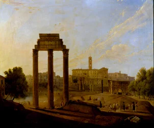 Rome: uitzicht op het Forum richting het Capitool