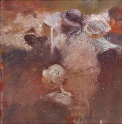 Schets van figuren in Bretagne