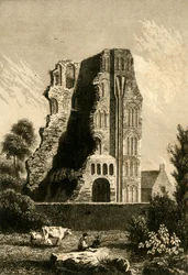 Ruïnes van een klooster in Canterbury