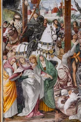 Detail van de "Kruisiging", uit "Het leven en de Passie van Christus"
