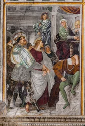 Jezus voor Pilatus, detail van "Het leven en de Passie van Christus"