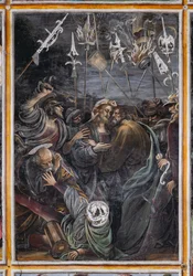 Kus van Judas, detail van 