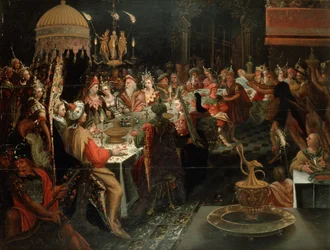 Feest van Belsazar, 1600-10