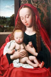Duits: Maria met het kind Maagd en kind