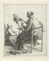 Een Vrouw bij een Spinnewiel