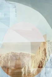 Abstracte bergwaterval