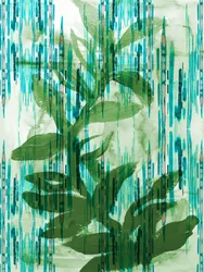 Botanische blauwgroene strepen