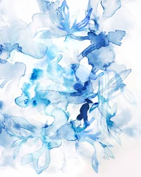 Dromerige blauwe bloemen