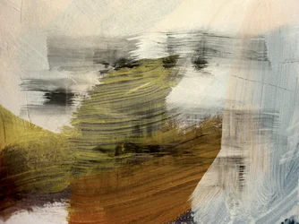 Aardse abstracte penseelstreken