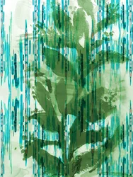 Groen blad in aquarel