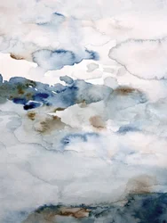 Rustige, vloeiende blauwtinten