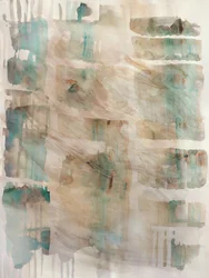 Zachtblauwgroen-bruin abstract