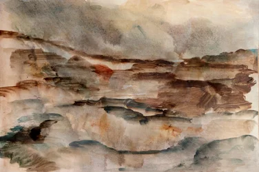 Stormachtig aardlandschap