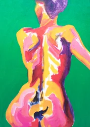 Helder naakt, 2013 (acryl op doek)