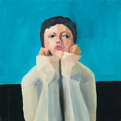Sulky meisje, 2016 (olieverf op canvasboard)
