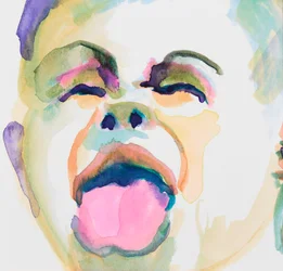 Yah Boo Sucks to You (aquarel op papier)