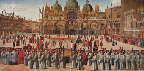 Processie op het San Marcoplein